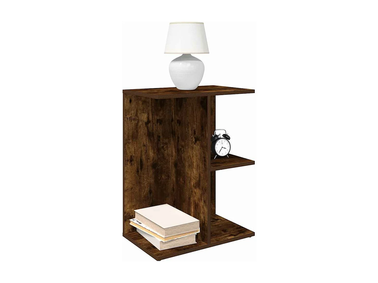 Tables de chevet 2pièces chêne fumé 46,5x29x61cm bois d’ingénierie