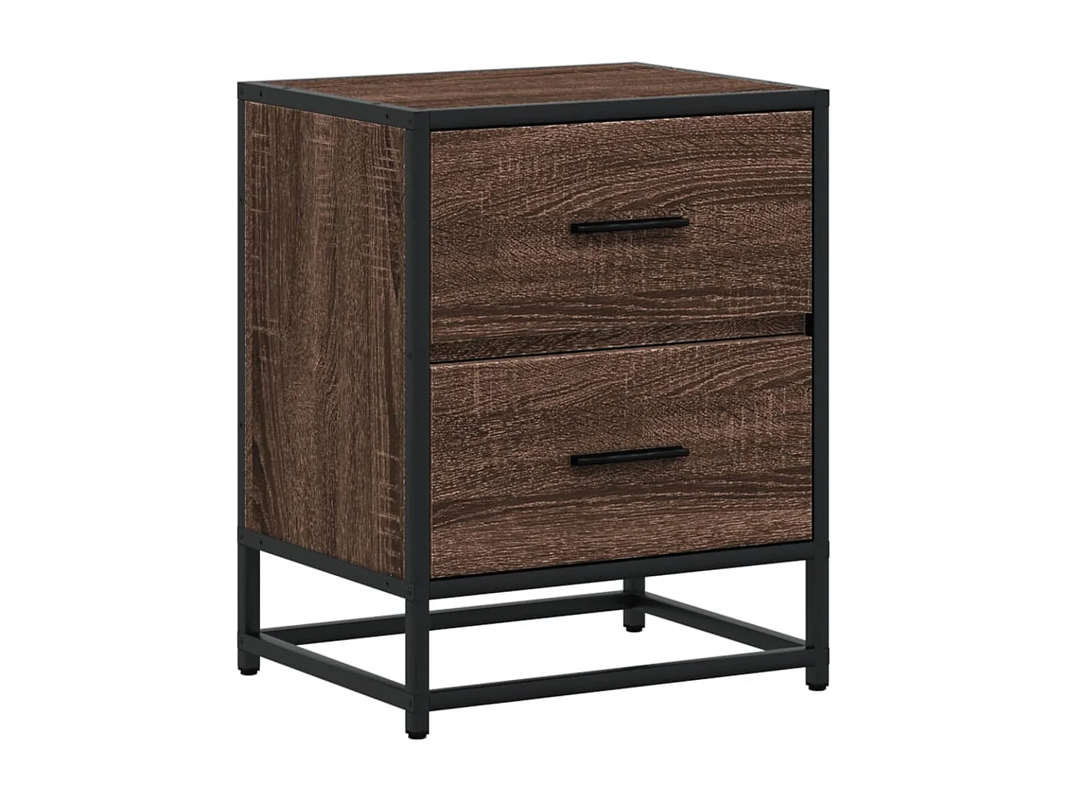 Nachtkastjes 2 st 40x31x50 cm bewerkt hout bruin eikenkleurig