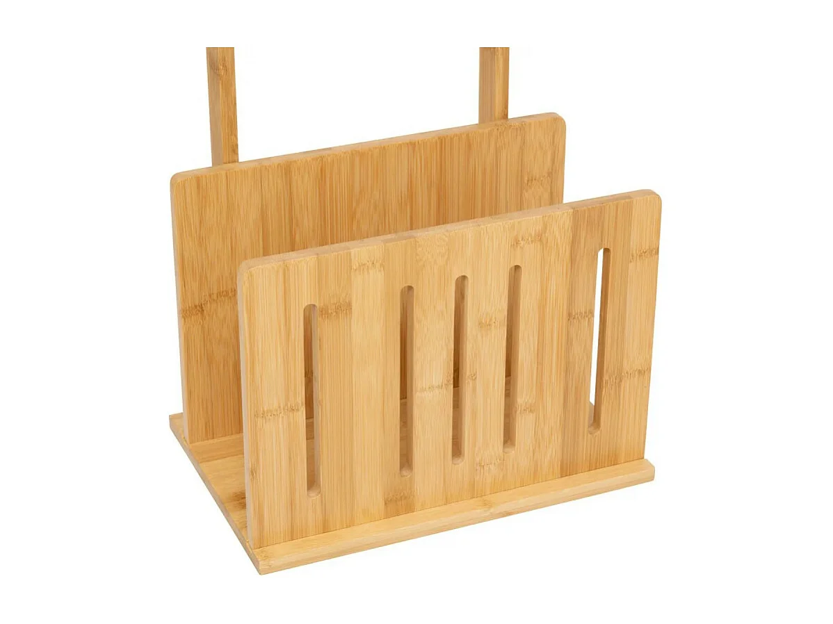 Dérouleur Papier WC Avec Réserve "Bambou" 82cm Naturel