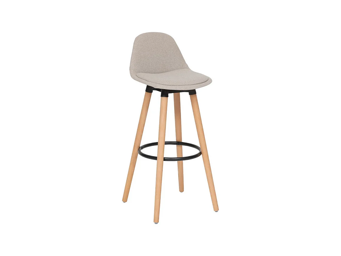 Lot de 2 Chaises de Bar "Maxon" 92cm Beige