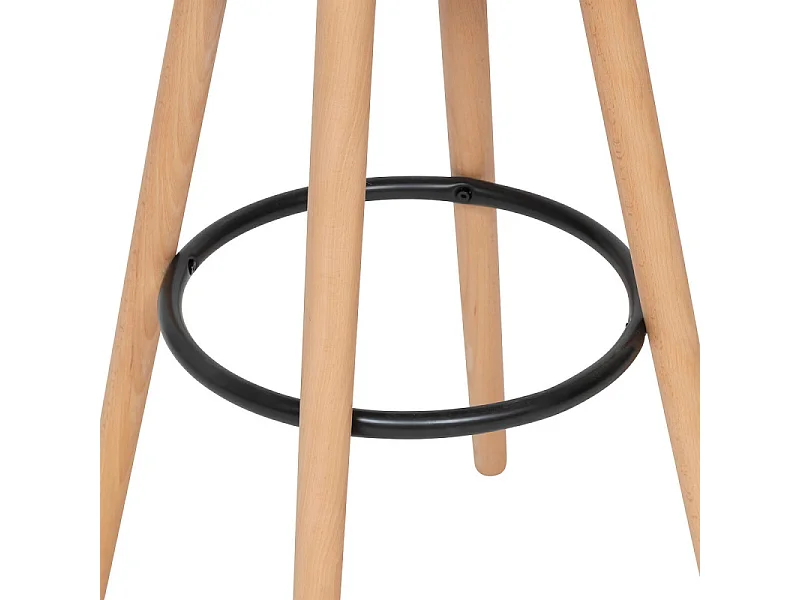 Lot de 2 Chaises de Bar "Maxon" 92cm Beige