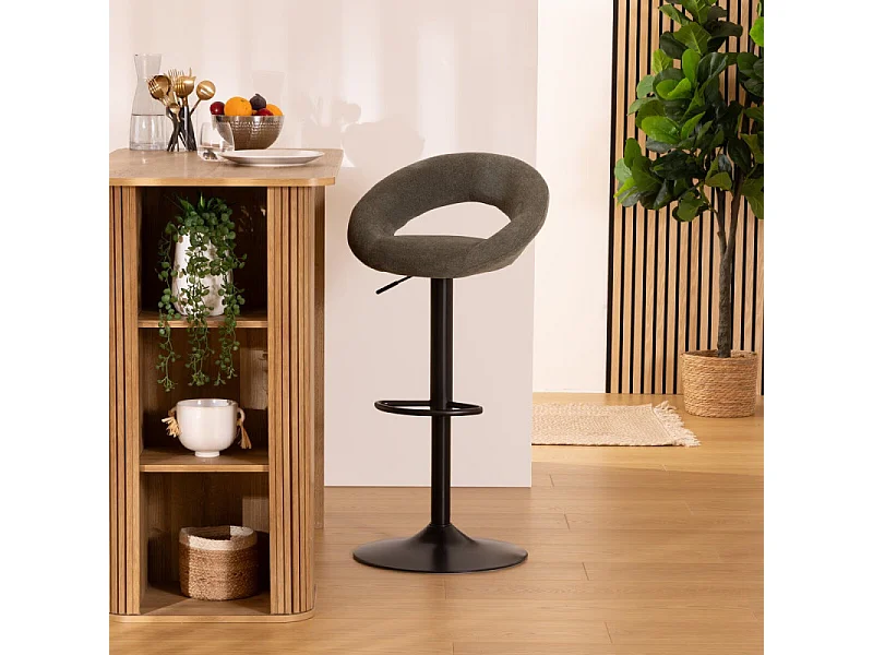 Lot de 2 Chaises de Bar Ajustable "Sasha" 96cm Vert Cèdre