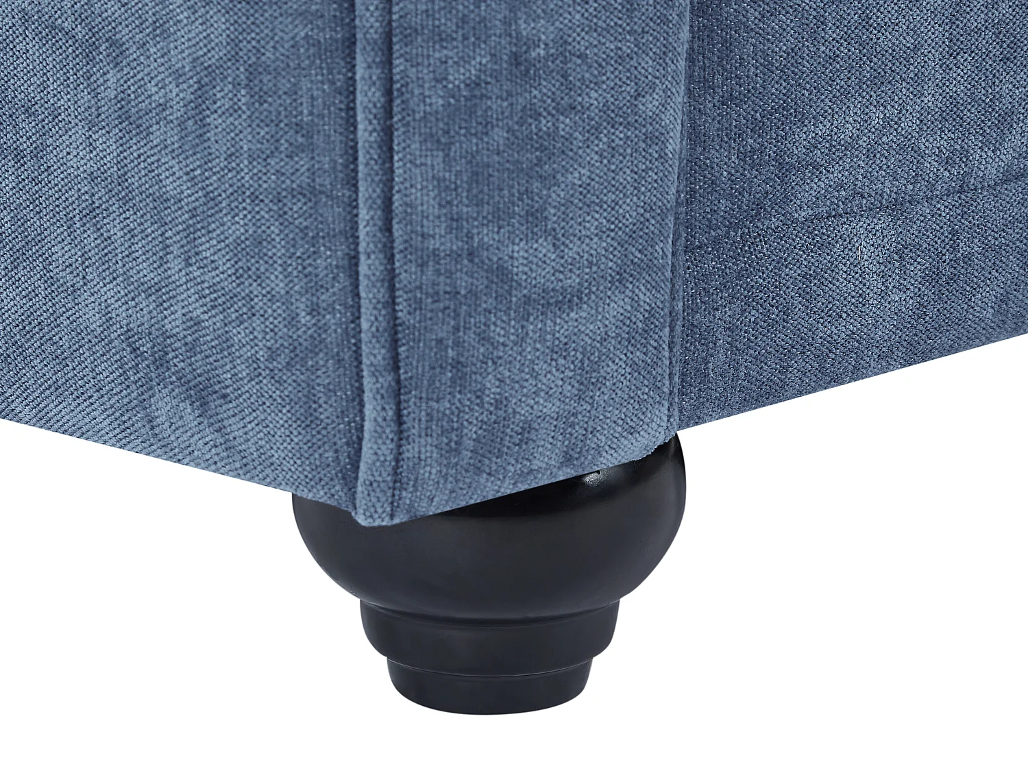 Canapé 3 places en tissu bleu CHESTERFIELD