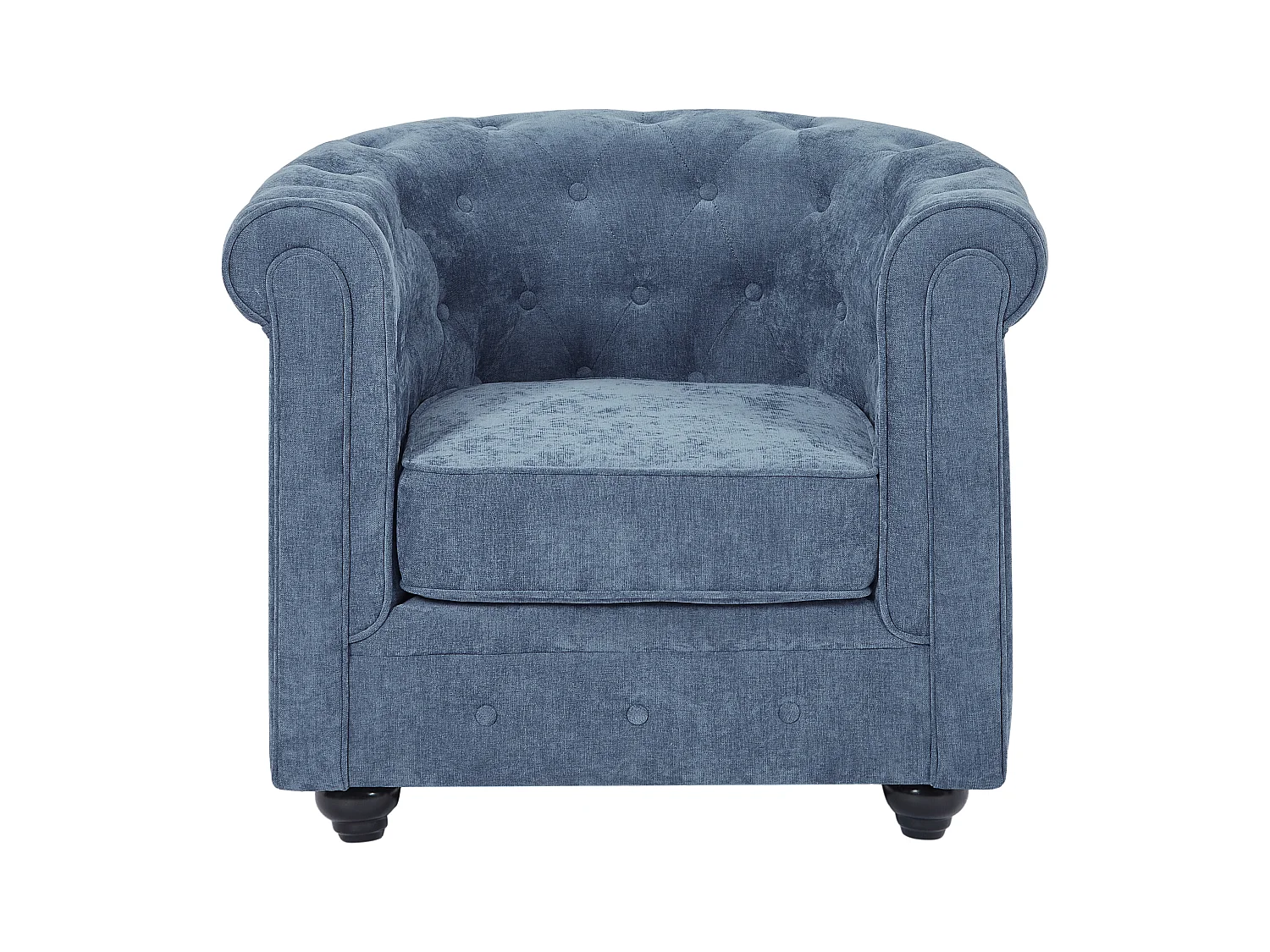 Blå stofstol CHESTERFIELD