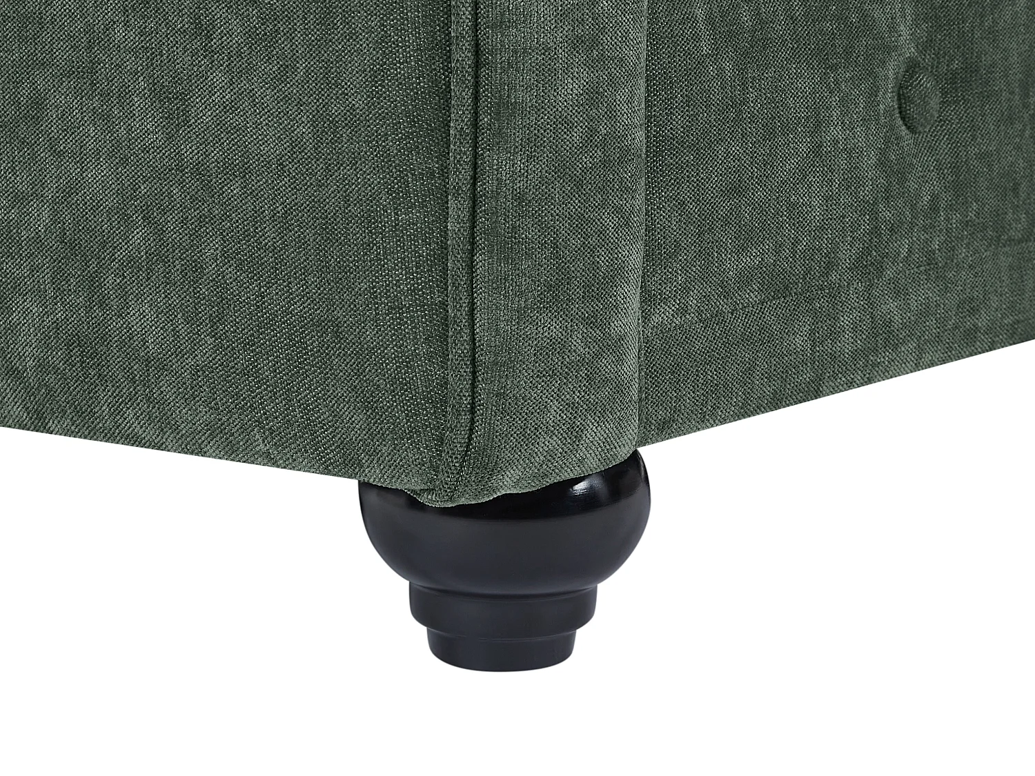 Canapé 2 places en tissu vert CHESTERFIELD