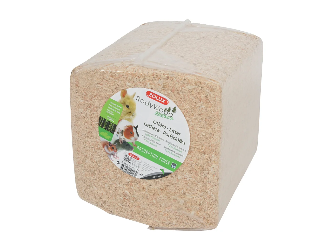 Litière lapin bois copeaux de pin 165L Lot de 5