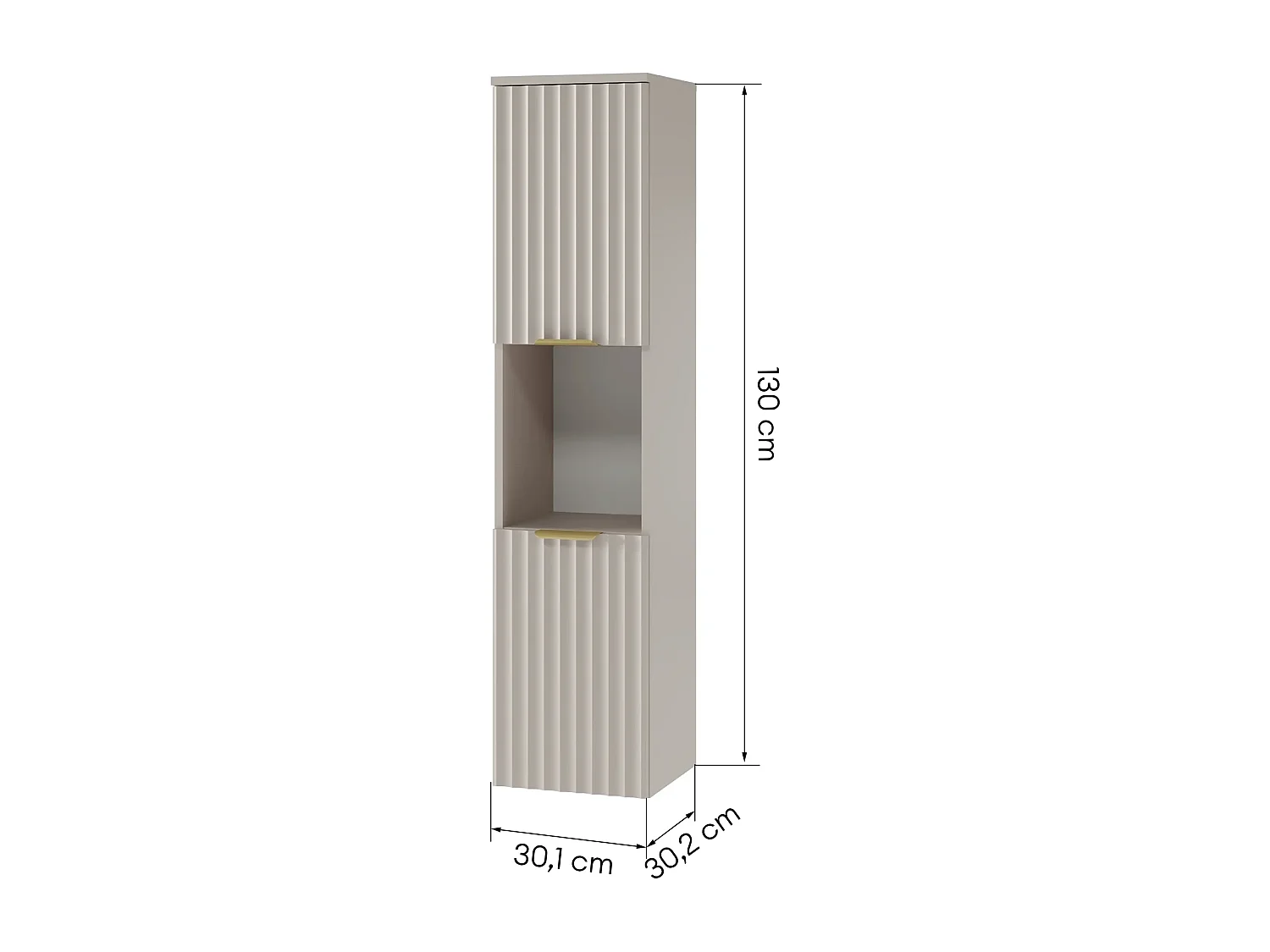 Columna de pared 2 puertas Dania Cachemira