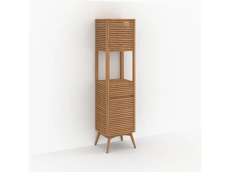 Armario de baño de madera de teca - Auguste