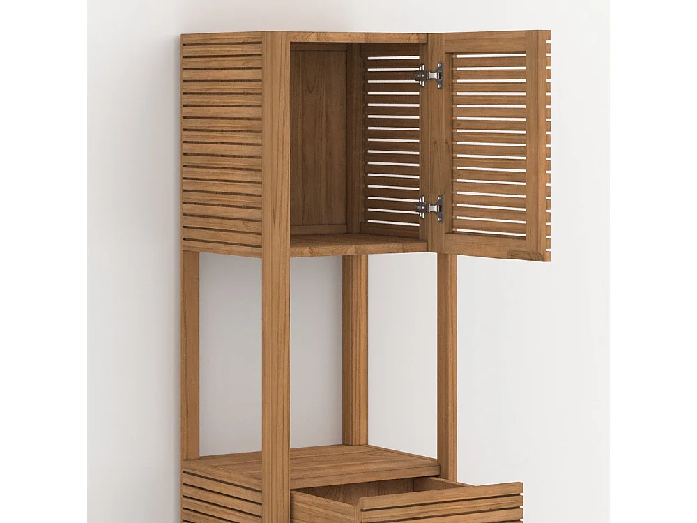 Colonna da bagno in legno di teak - Auguste