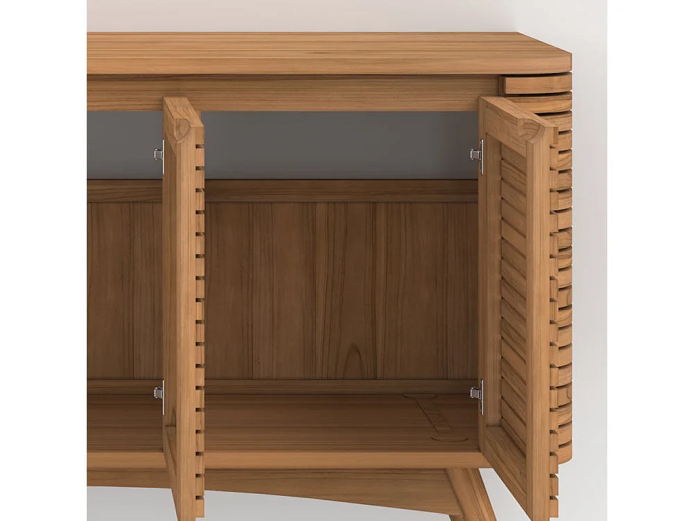 Meuble de salle de bain en bois de teck 140 cm - Auguste