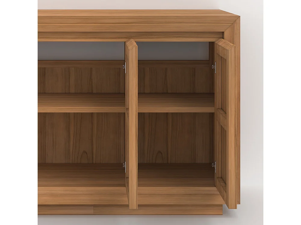 Meuble de salle de bain en bois de teck 120 cm - Pernelle