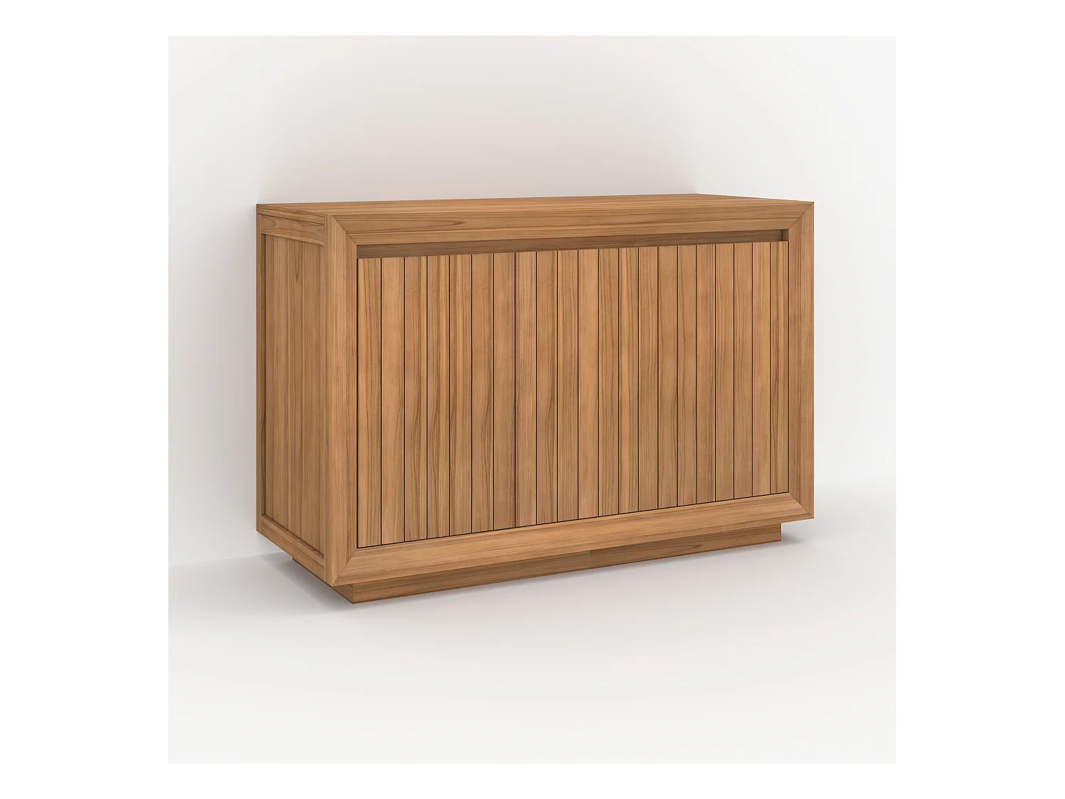 Meuble de salle de bain en bois de teck 120 cm - Pernelle