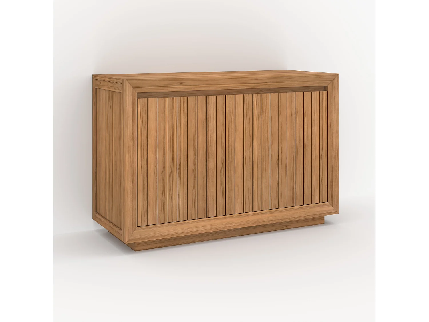 Mueble de baño de madera de teca 120 cm - Pernelle