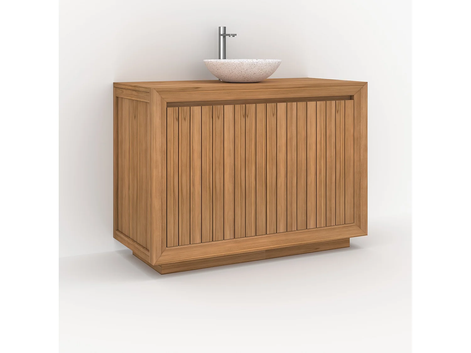 Mobile bagno in legno di teak 110 cm - Pernelle
