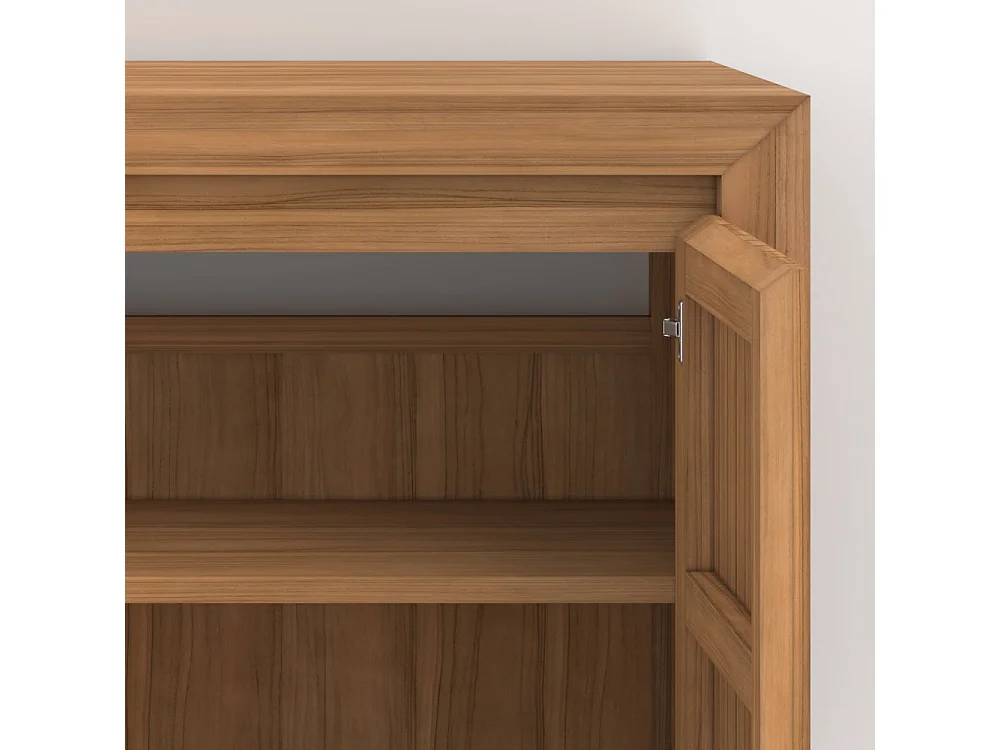 Mueble de baño de madera de teca 110 cm - Pernelle