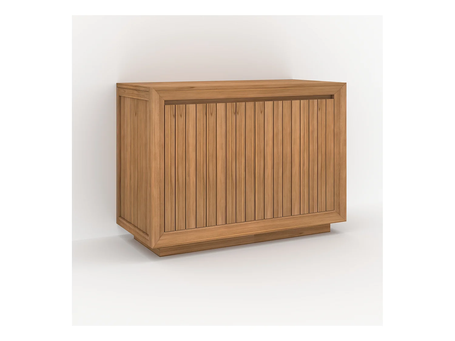 Mueble de baño de madera de teca 110 cm - Pernelle