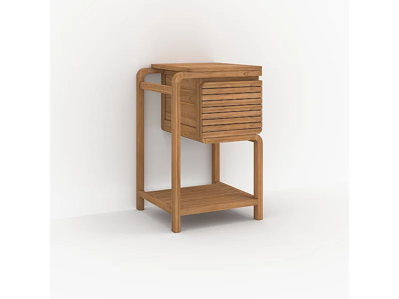Mobile da bagno in legno di teak 50 cm - Lucette