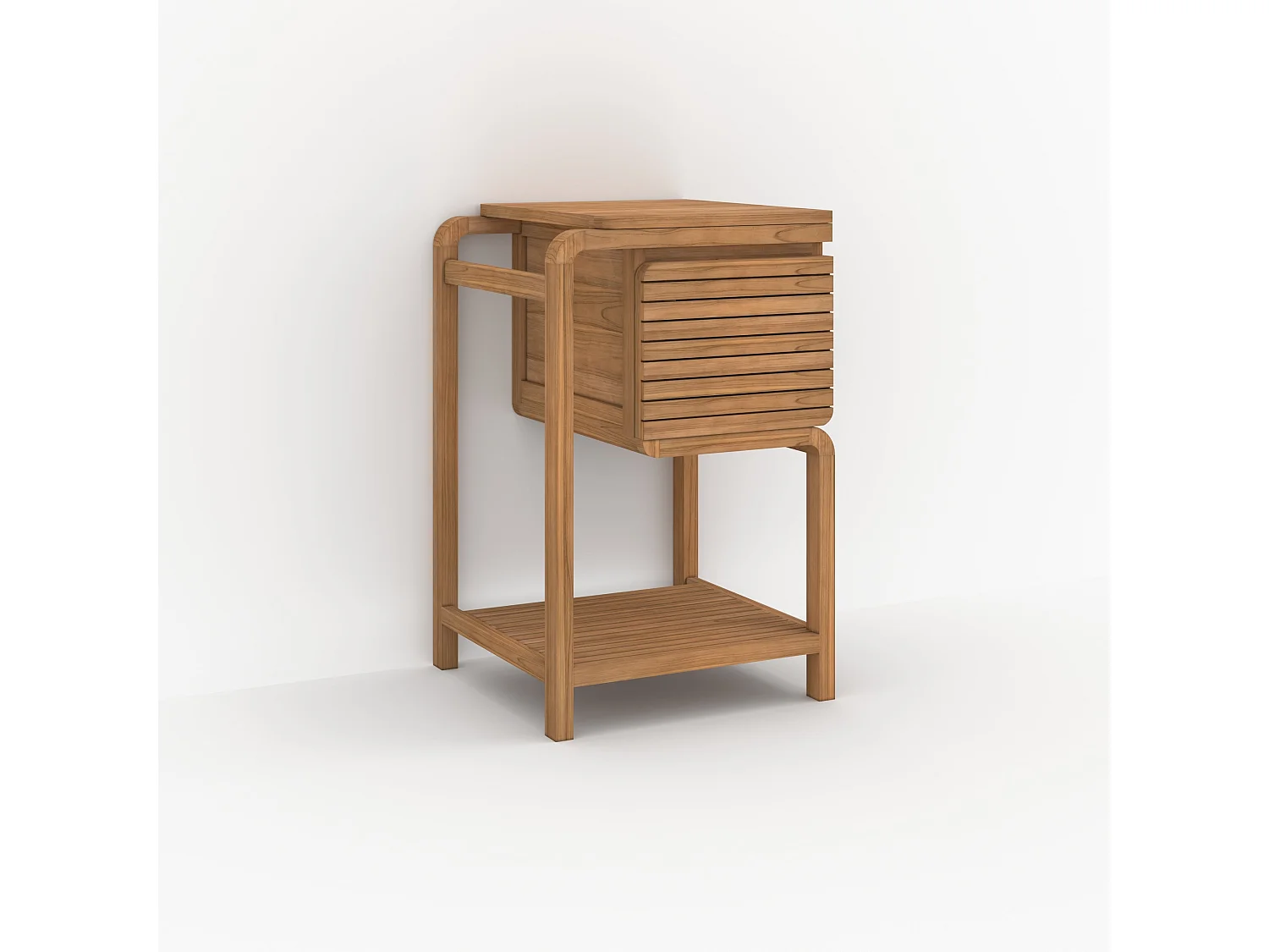 Meuble de salle de bain en bois de teck 50 cm - Lucette