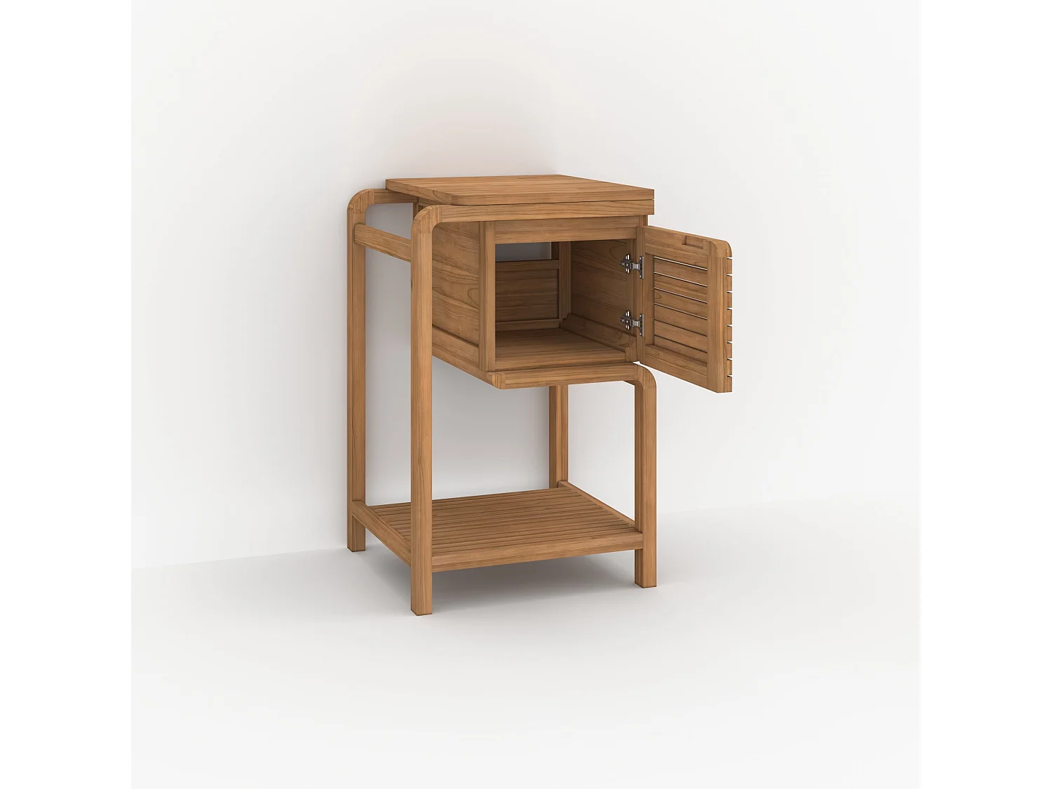 Meuble de salle de bain en bois de teck 50 cm - Lucette