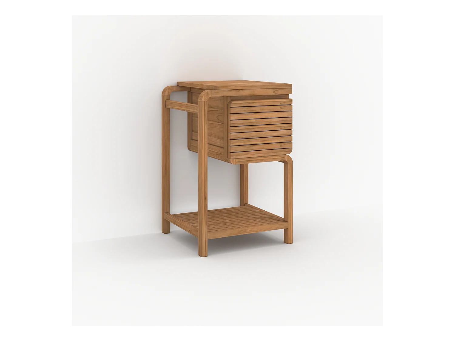 Mobile da bagno in legno di teak 50 cm - Lucette
