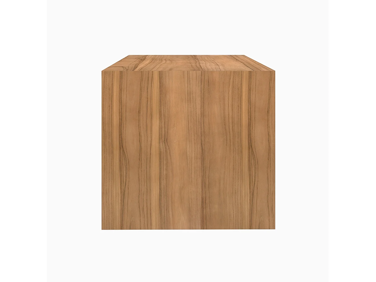 Meuble de salle de bain suspendu en bois de teck 90 cm - Hera