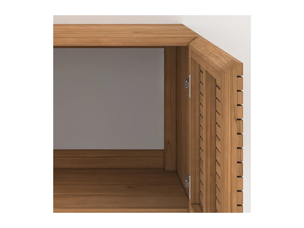 Mobile da bagno sospeso in legno di teak 60 cm - Raye