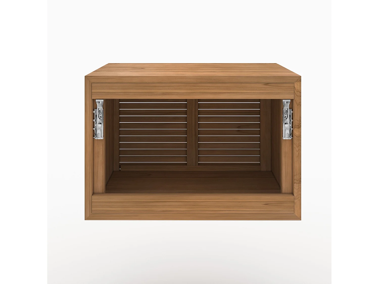 Mobile da bagno sospeso in legno di teak 60 cm - Raye