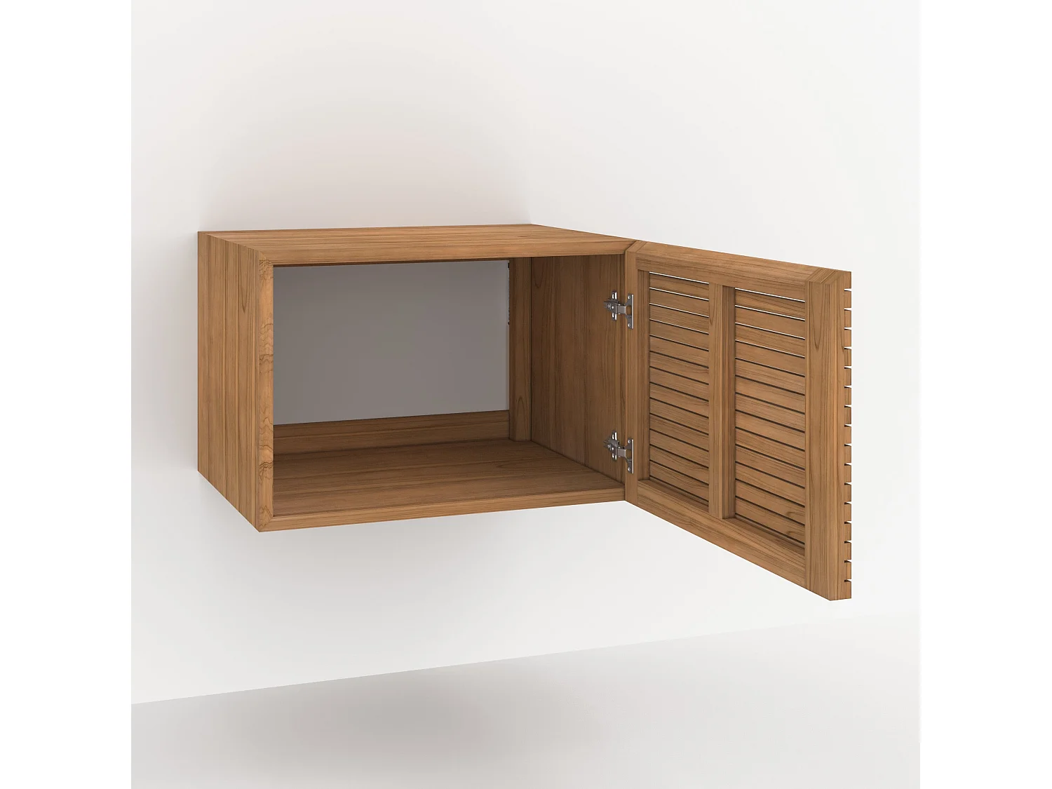 Mobile da bagno sospeso in legno di teak 60 cm - Raye