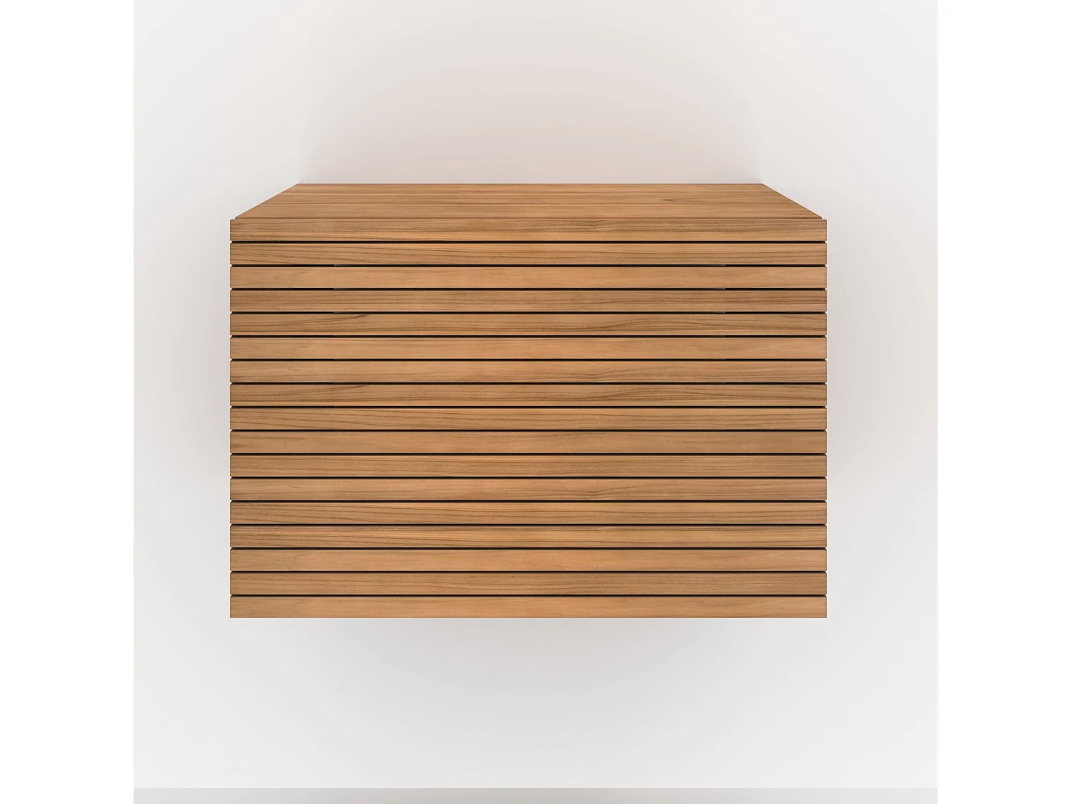 Mobile da bagno sospeso in legno di teak 60 cm - Raye