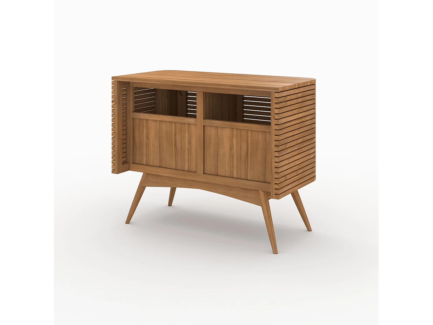 Meuble de salle de bain en bois de teck 100 cm - Auguste