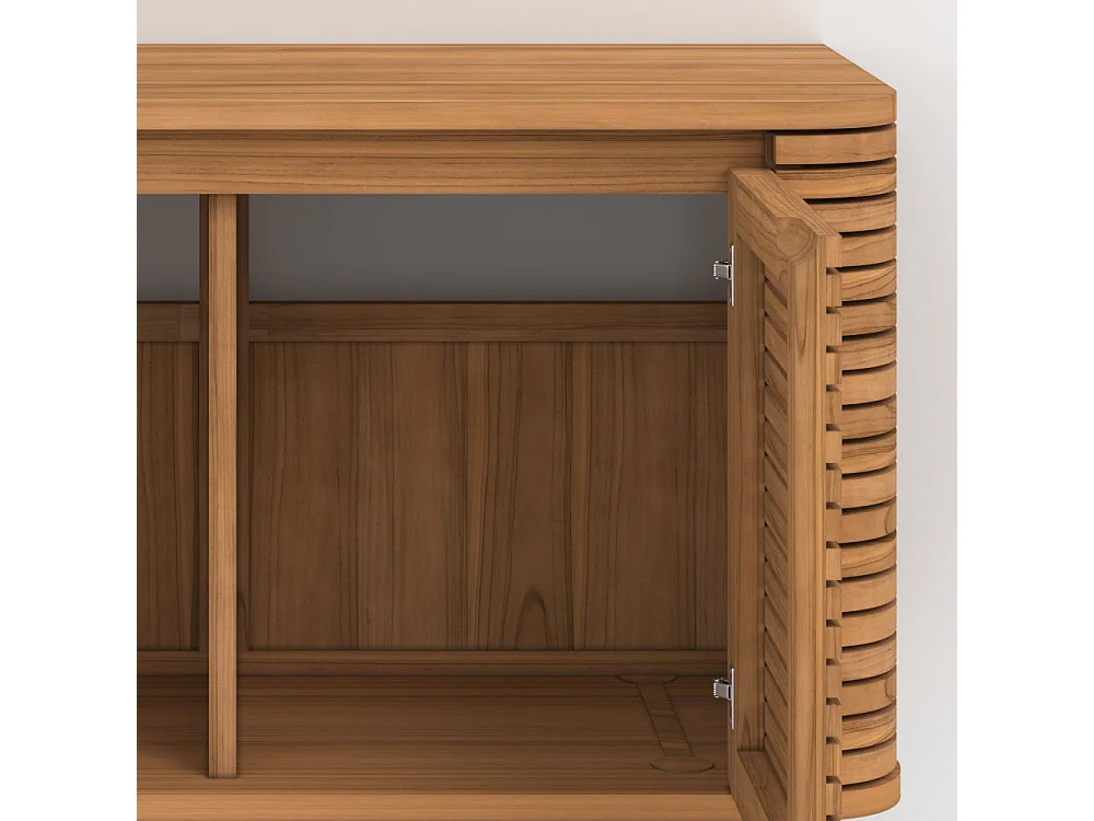 Meuble de salle de bain en bois de teck 100 cm - Auguste