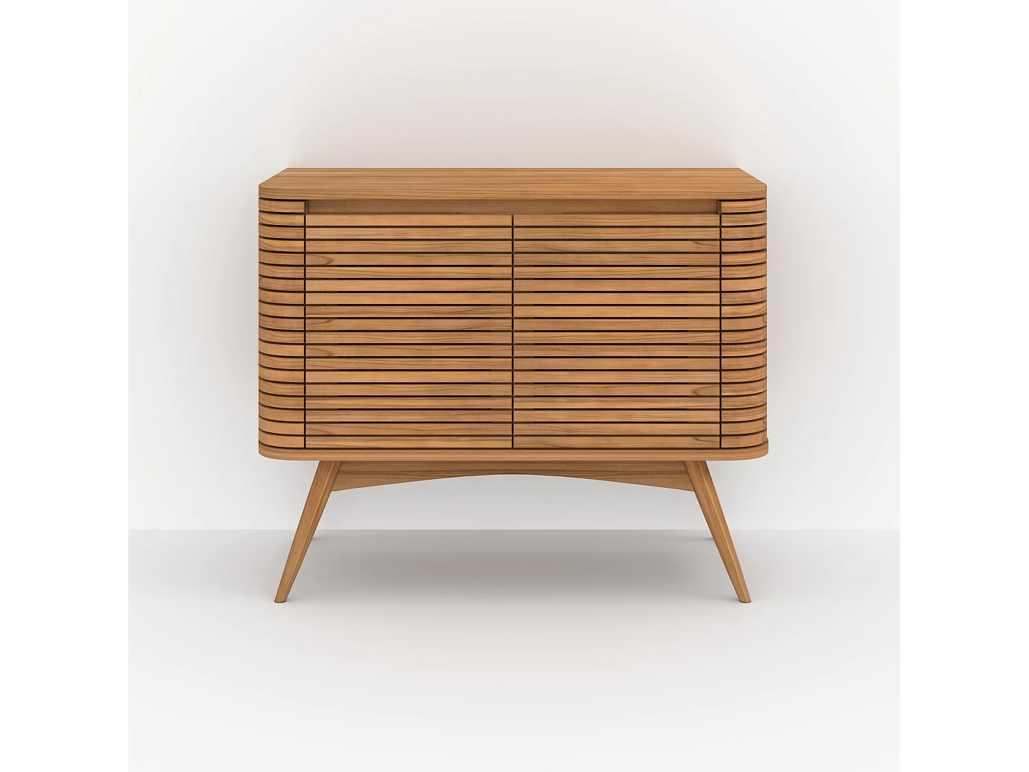 Meuble de salle de bain en bois de teck 100 cm - Auguste