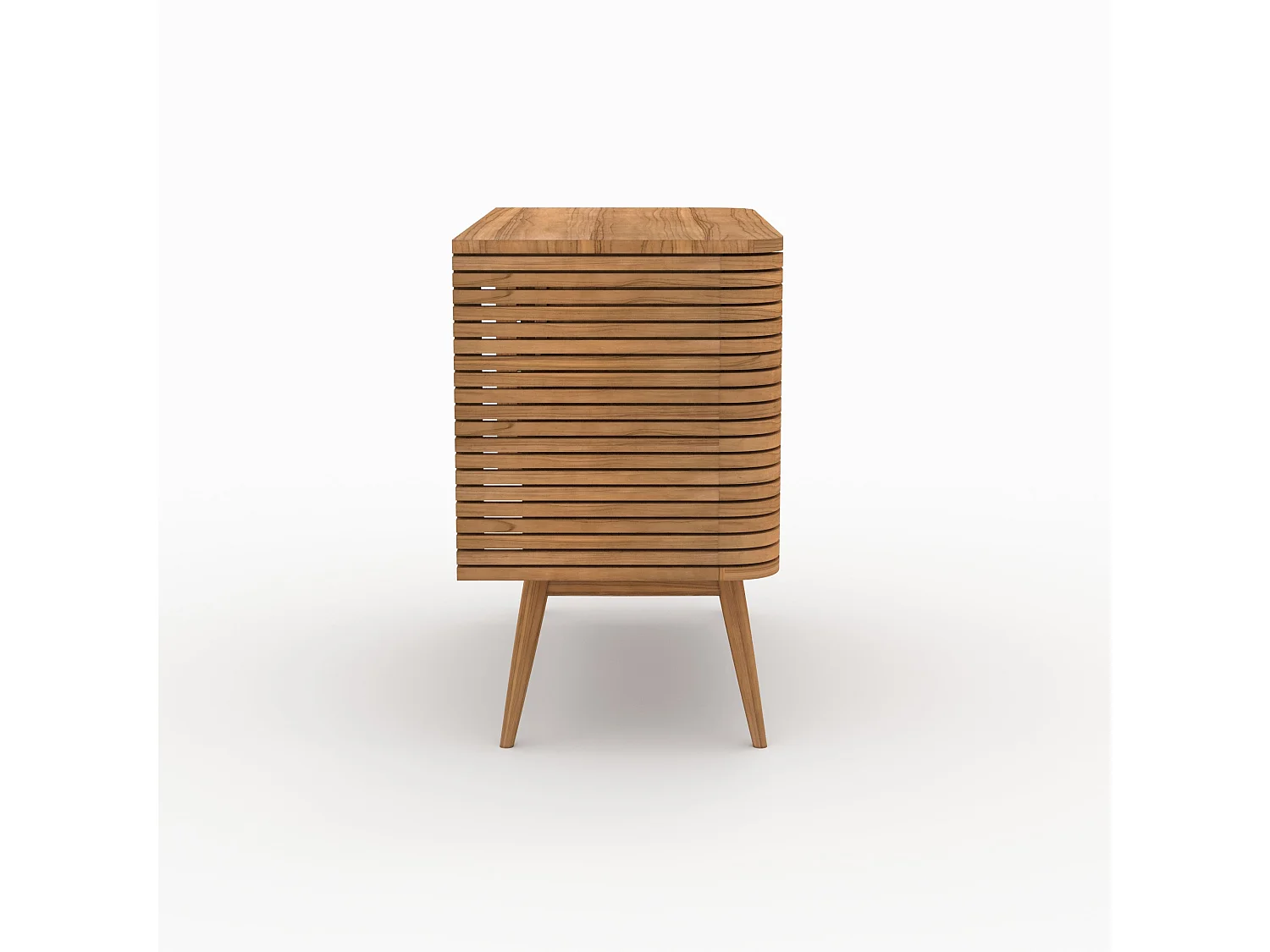 Meuble de salle de bain en bois de teck 100 cm - Auguste