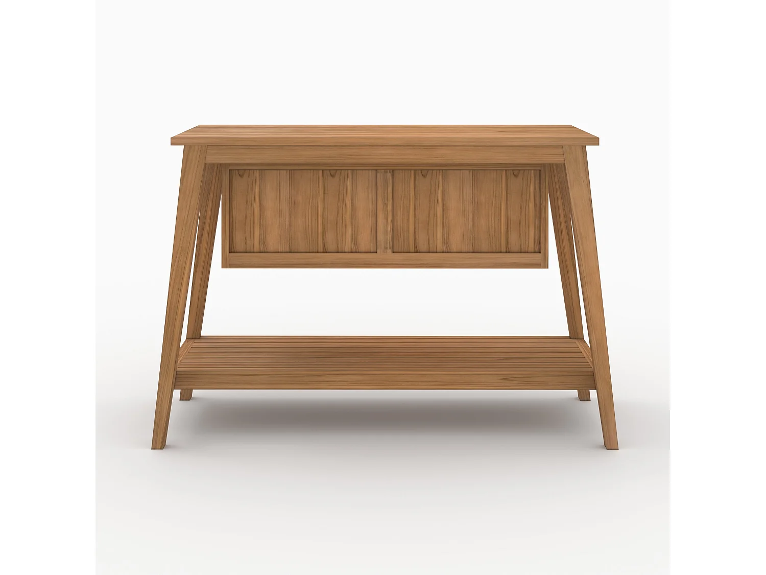 Mobile da bagno in legno di teak 120 cm - César