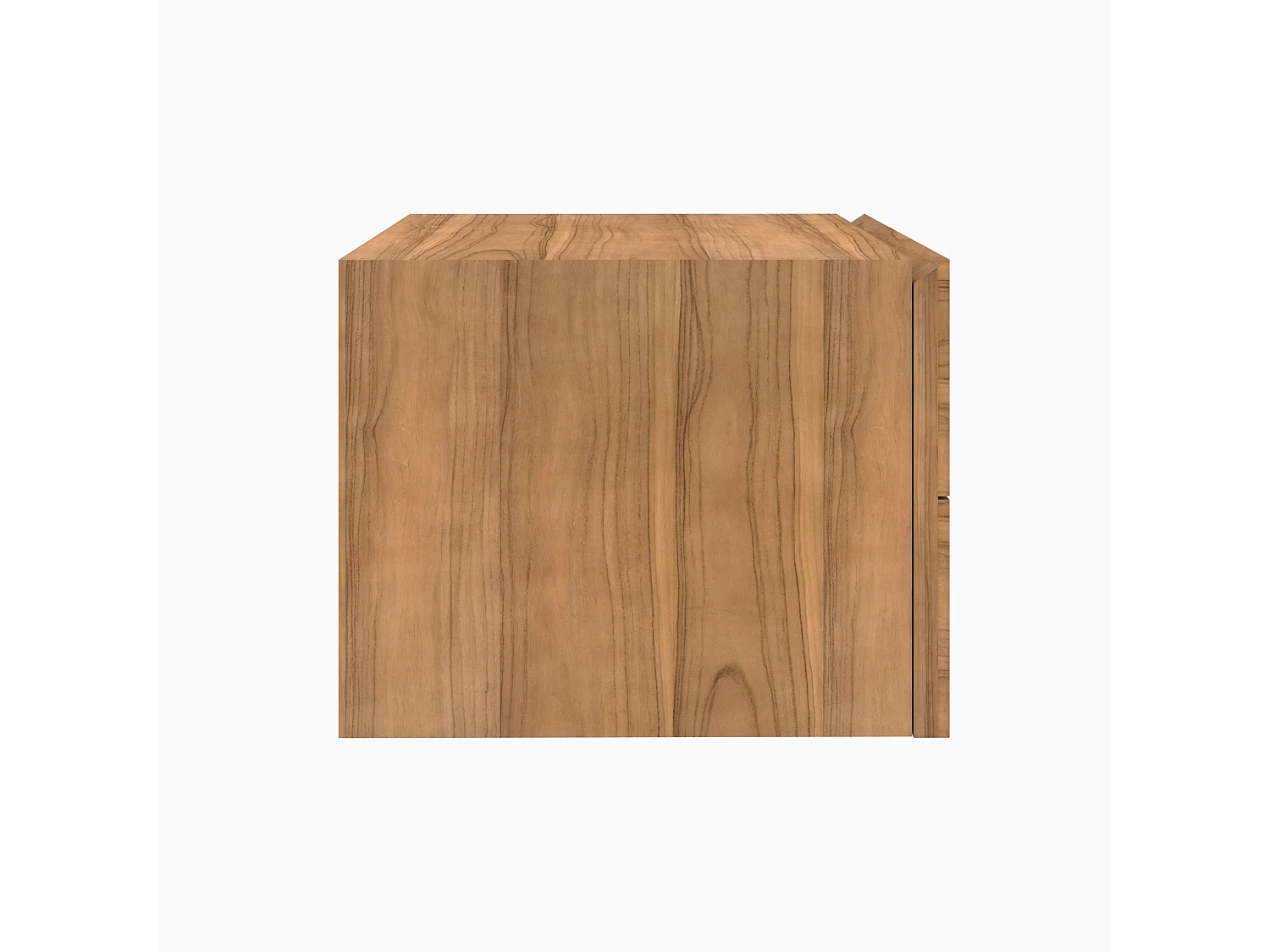 Meuble de salle de bain suspendu en bois de teck 60 cm - Hera