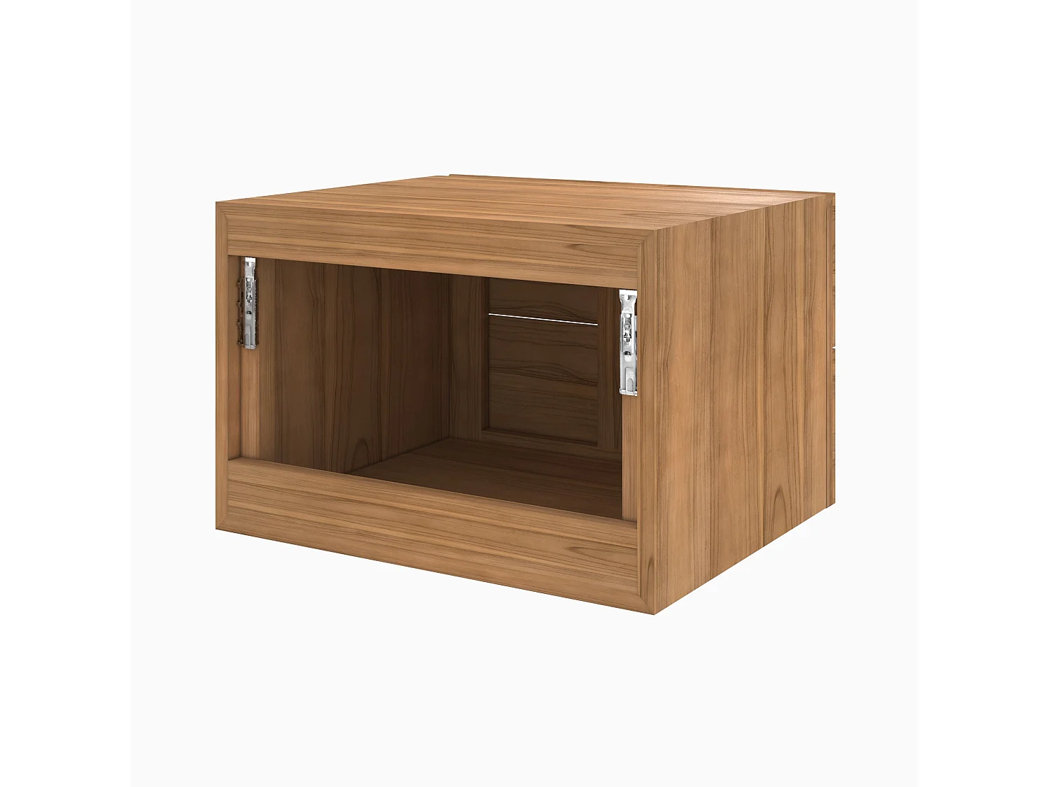 Meuble de salle de bain suspendu en bois de teck 60 cm - Hera