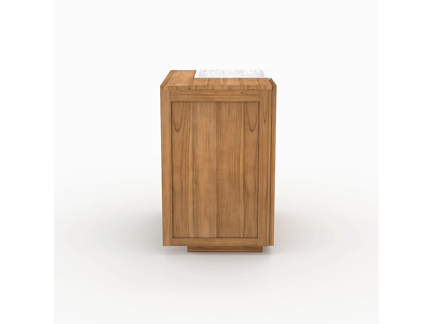 Mueble de baño de madera con lavabo integrado de 80 cm - Noa