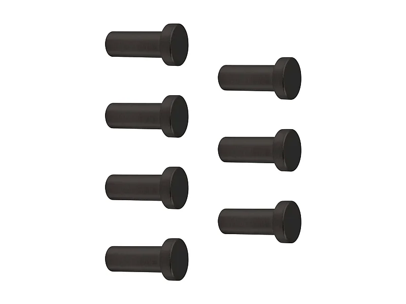 Patères murales en métal Wellington (Lot de 7)