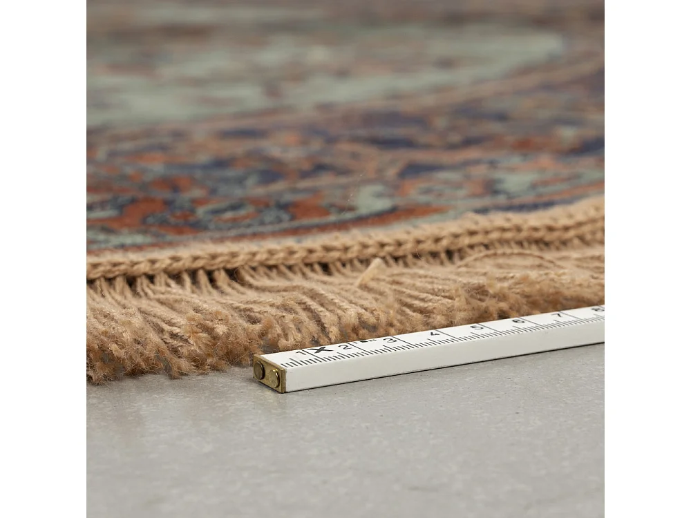 Raz IV - Tapis persan à franges -  Rouge - 160x160cm