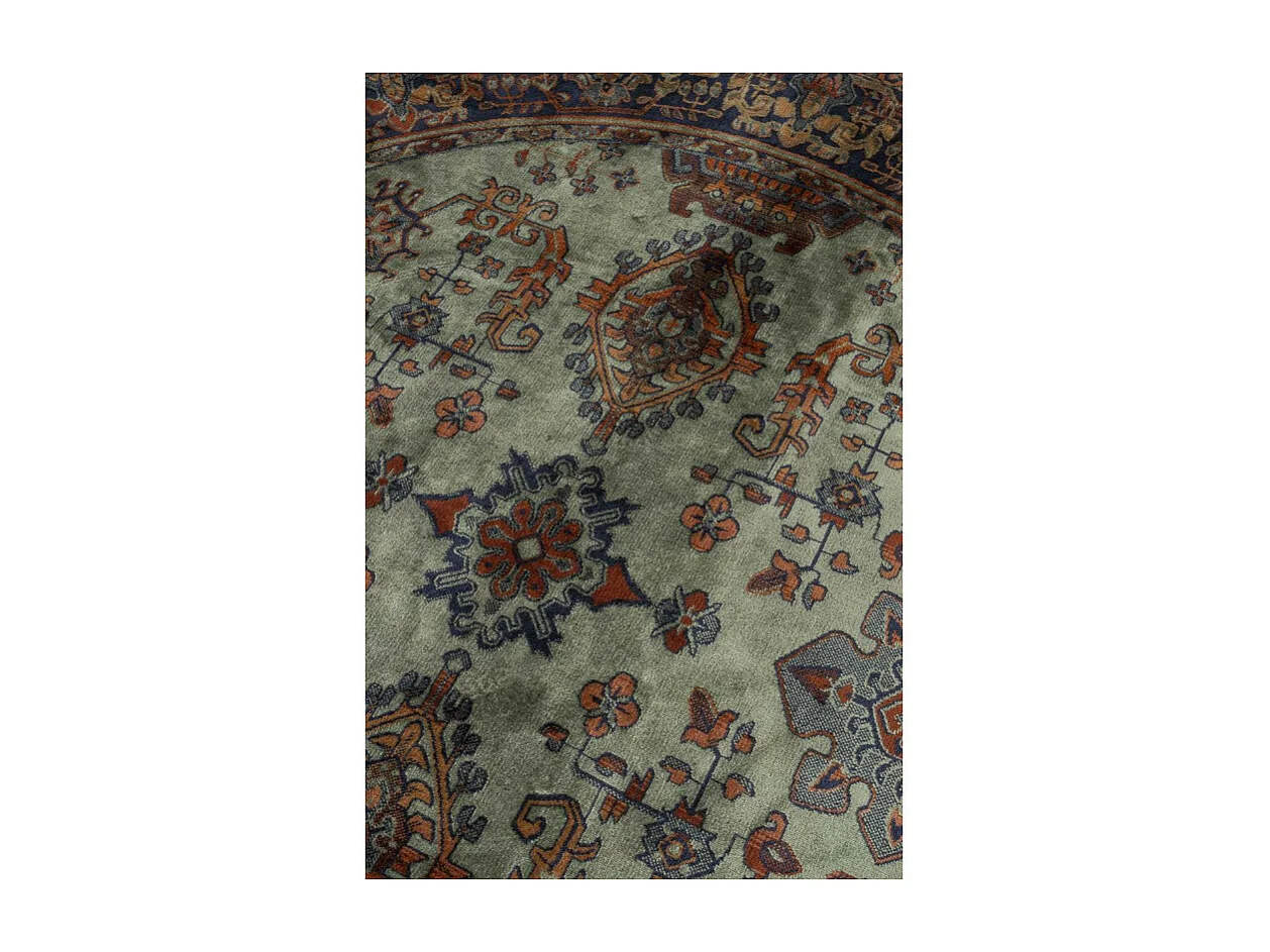 Raz IV - Tapis persan à franges -  Rouge - 160x160cm