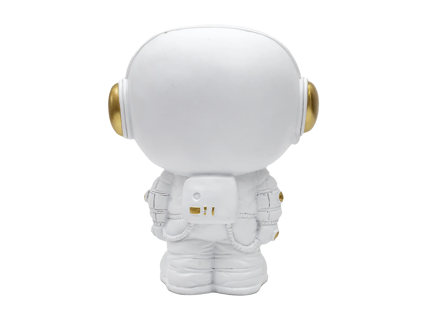 Statue Astronaute Vide Poche Blanc Blanc, Or