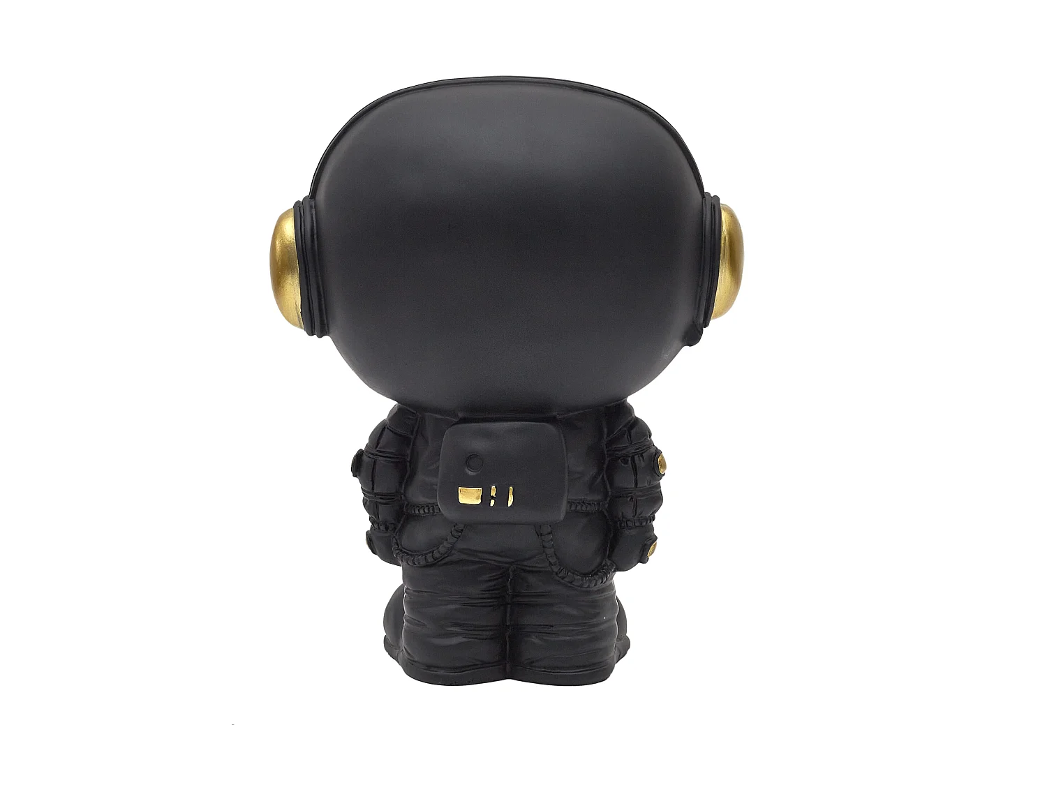 Statue Astronaute Vide Poche Noir Noir, Or