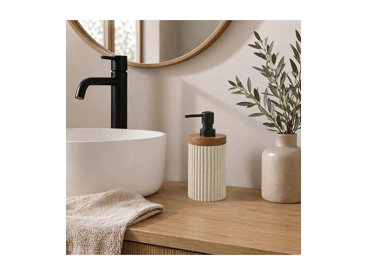 Distributeur de Savon "Niagara" 17cm Naturel