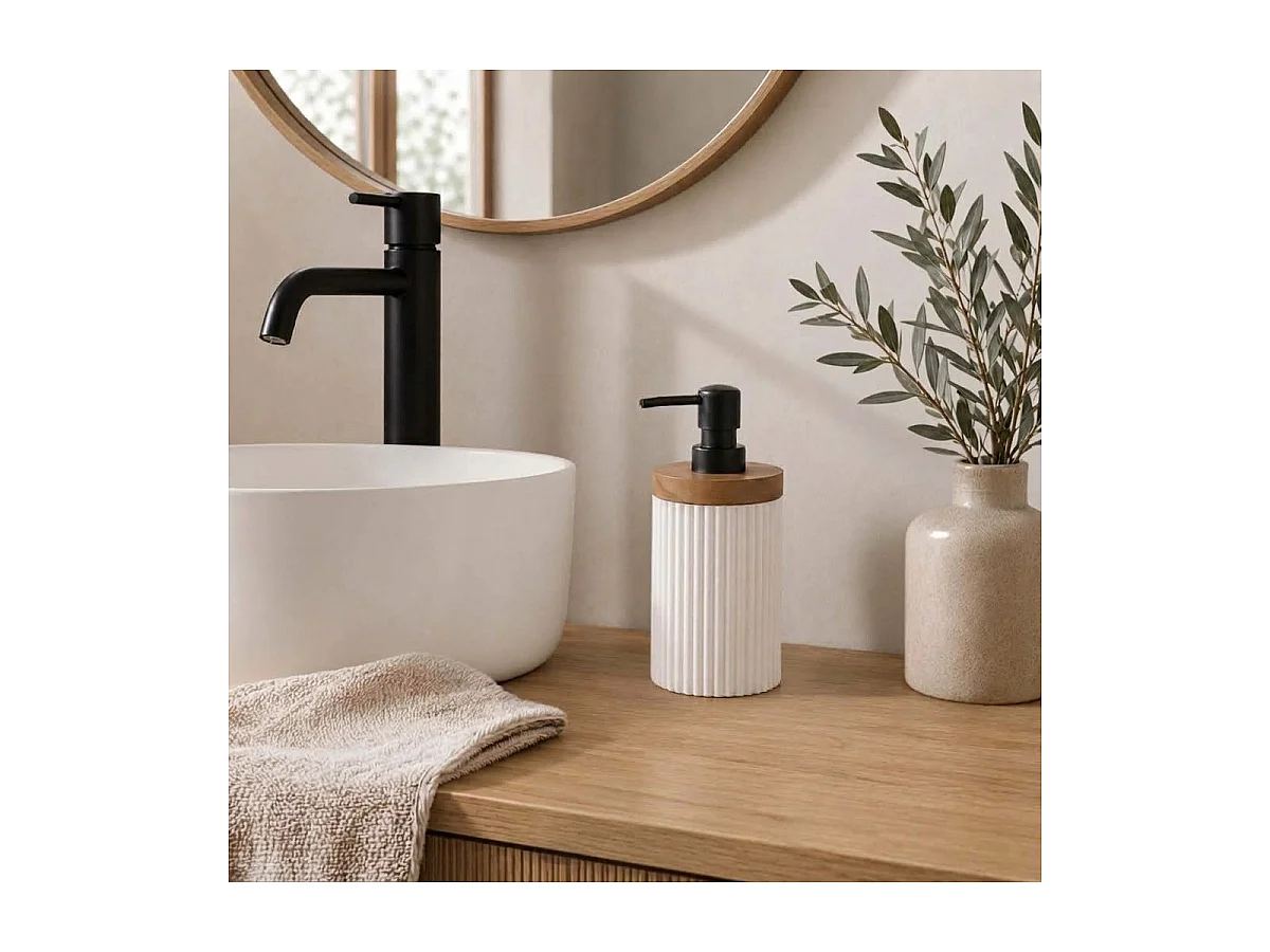 Distributeur de Savon "Niagara" 17cm Blanc
