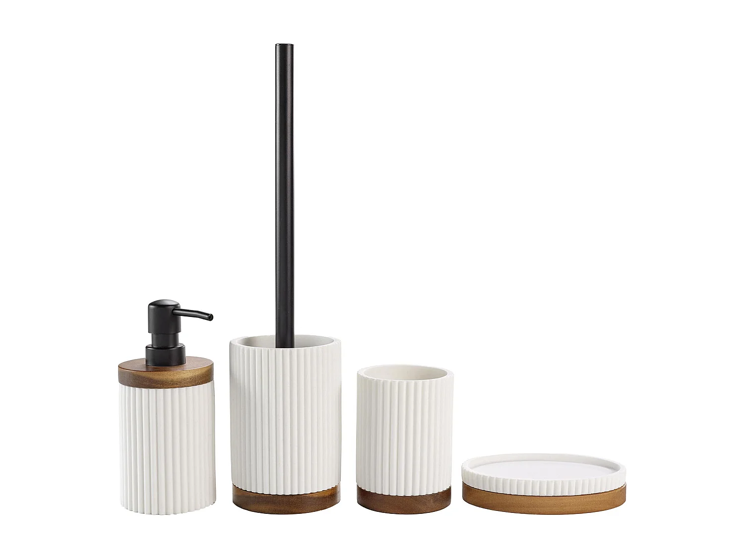 Portasapone Design "Niagara" 14cm Bianco Moderno e Pratico