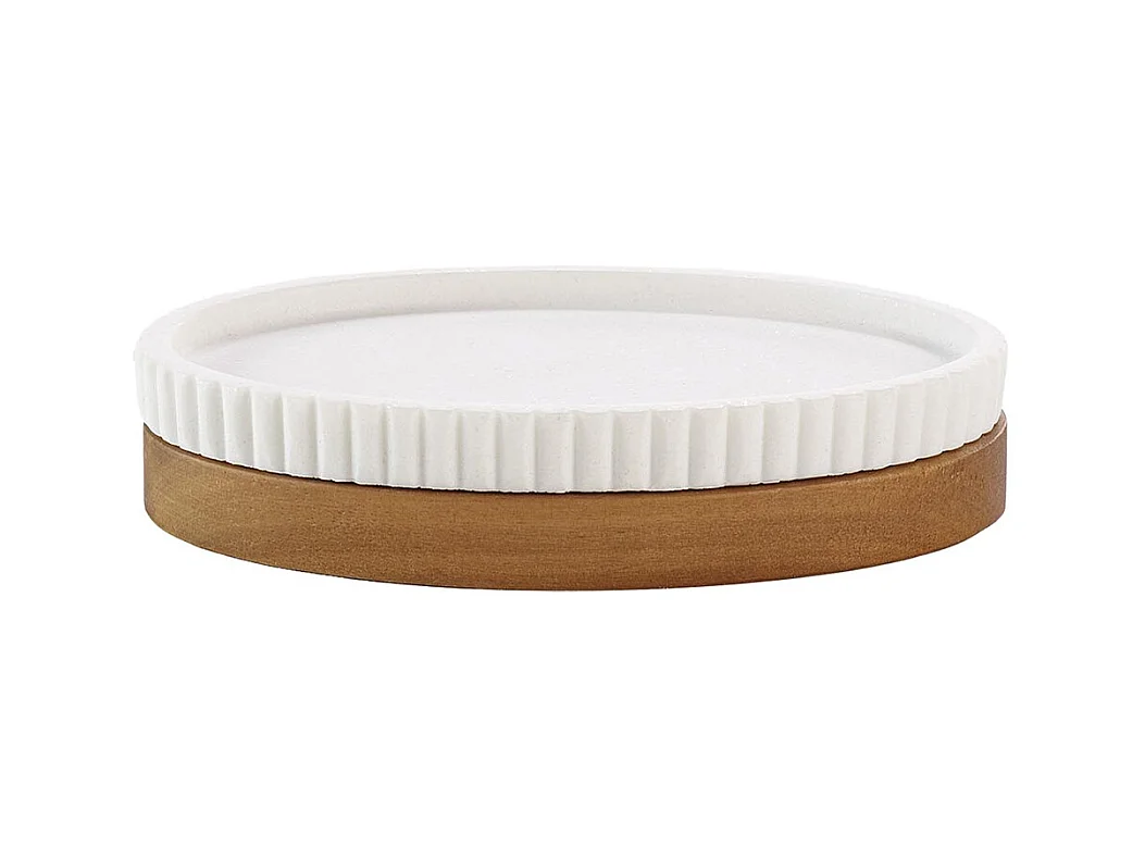 Porte Savon Design "Niagara" 14cm Blanc