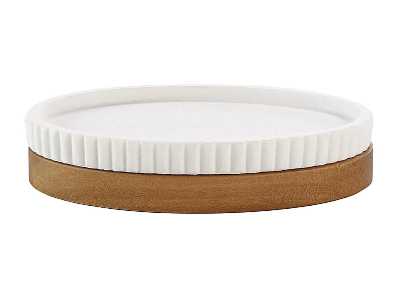 Porte Savon Design "Niagara" 14cm Blanc