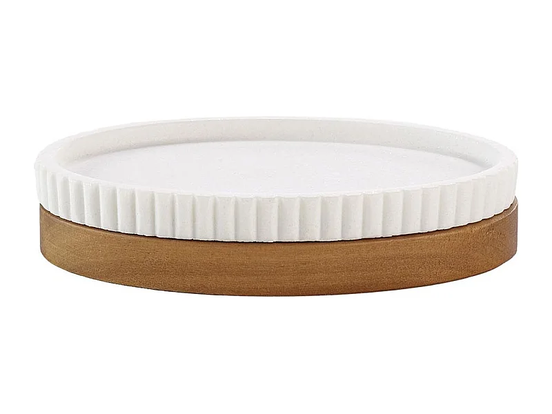 Porte Savon Design "Niagara" 14cm Blanc