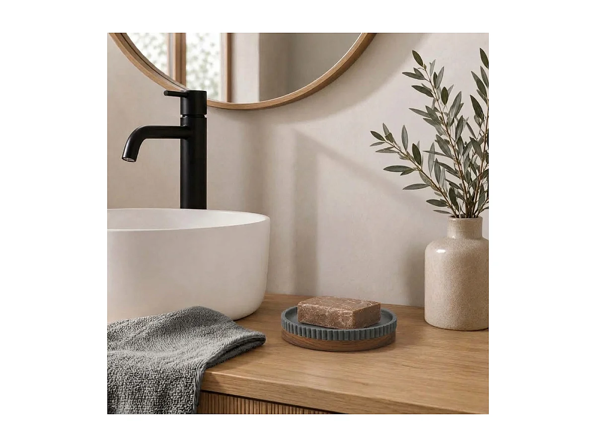 Porte Savon Design "Niagara" 14cm Anthracite