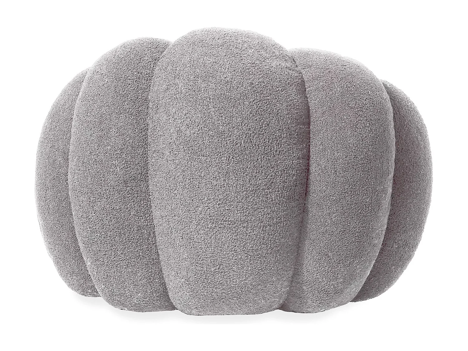 Fauteuil design coquillage Arielina Tissu bouclette Gris